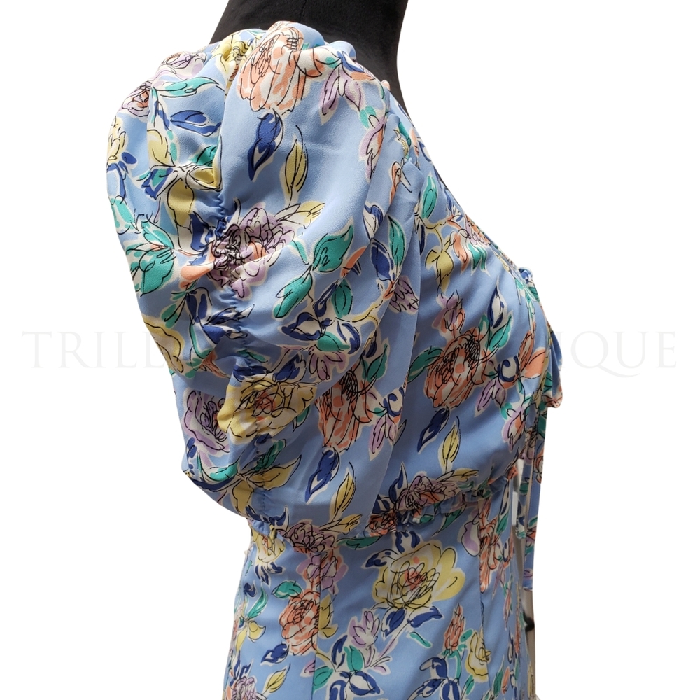 LIKELY Lana Floral Dress Periwinkle Blue/Multi, Size 2 NWT - Picture 5 of 8